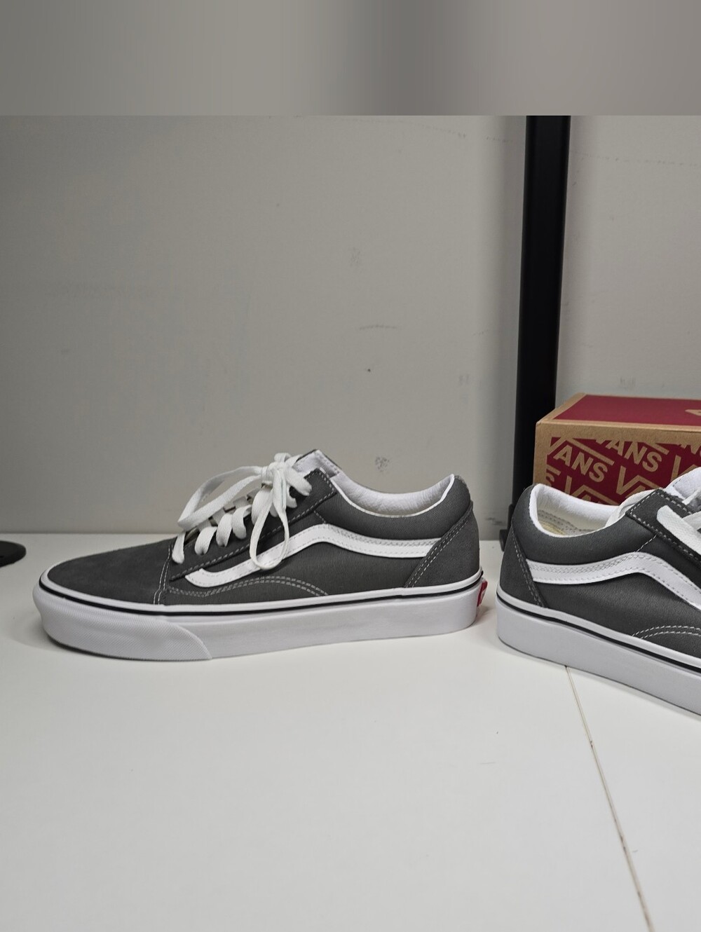 Vans Old Skool Sneakers Pewter/True White Women’s 8.5 NWOT with Box - Picture 10 of 14